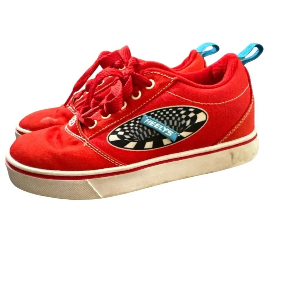 Heelys Red Roller Shoes Youth 3 Unisex Kids Boys Girls Y2K Skate Streetwear